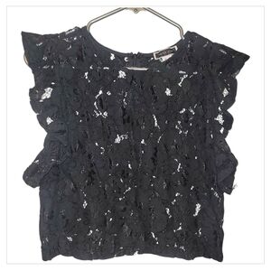 Chic Black Lace Blouse for Women